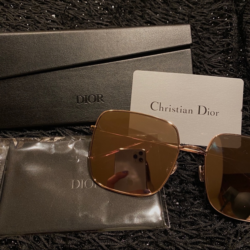 New Christian DiorStellaire Sunglasses Gold mirror